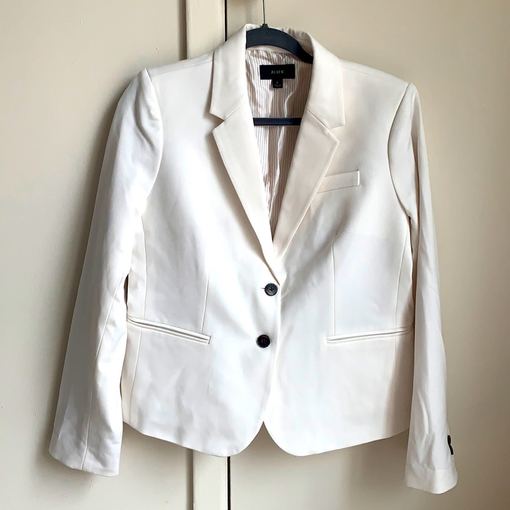 J. Crew Womans Blazer, Size L, Cream